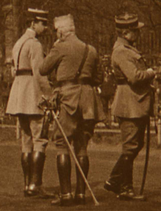 Apel w koszarach wojsk francuskich, Gliwice, 1922, fragment