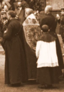 Gliwice, kwiecień 1922, pogrzeb żołnierzy francuskich. Fragment