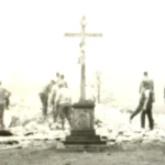 Ruiny kaplicy na cmentarzu w Chorzowie, kwiecień 1922